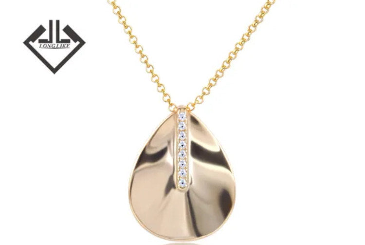 Teardrop Shape Pendant Necklace